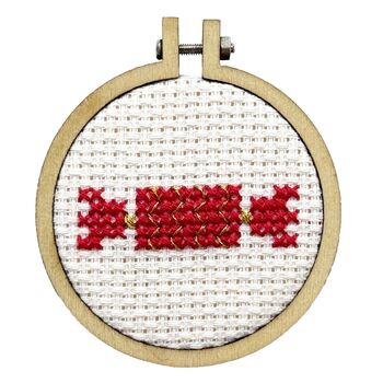 You Crack Me Up! Christmas Mini Matchbox Cross Stitch Kit, 3 of 5