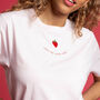 Enjoy The Sweet Stuff Strawberry Organic Cotton T Shirt, thumbnail 7 of 9