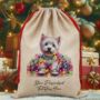 Personalised West Highland Terrier In Christmas Lights, thumbnail 7 of 10