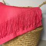 Super Soft Plain Pashmina Tassel Scarf In Candy Pink, thumbnail 4 of 4