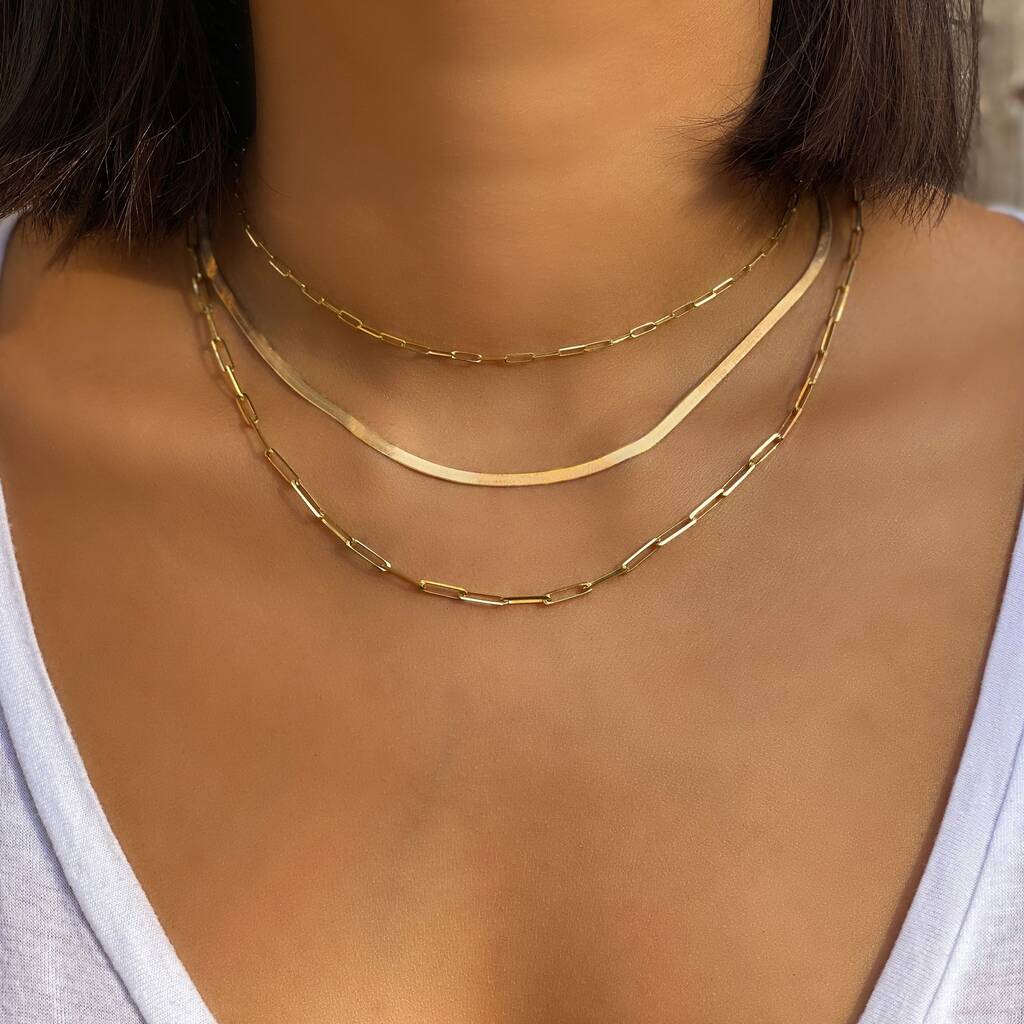 Herringbone Chain Necklace, 1 of 7