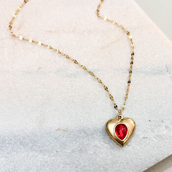 Statement Heart Pendant Necklace, 2 of 2