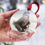 Personalised Baby's First Christmas Bauble Decoration, thumbnail 1 of 8