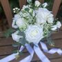 The Charlotte, White Rose And Sage Green Bridal Bouquet, thumbnail 5 of 12