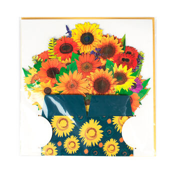 Sunflower Pop Up Card For Celebrations And Greetings, 4 of 5