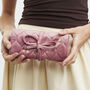Embroidered Bee Jewellery Roll In Rose Pink, thumbnail 1 of 7