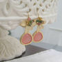 Wild Orchid Jade Droplet Earrings, thumbnail 2 of 3