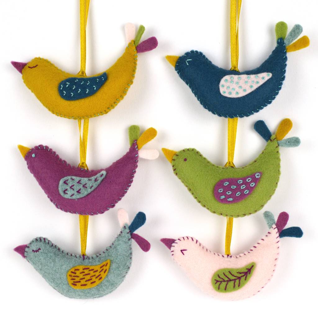 Summer Birds Felt Craft Kit By Corinne Lapierre | notonthehighstreet.com