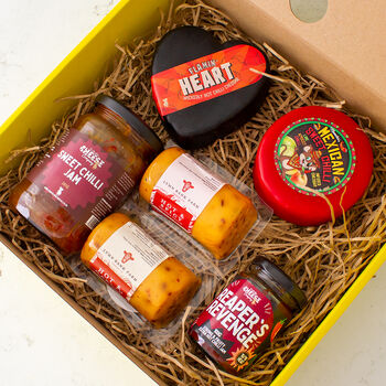 The Chilli Lovers Hot And Spicy Cheese Gift Box, 3 of 3