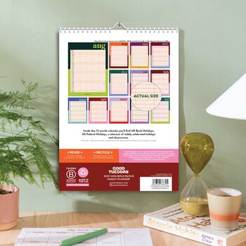 2025–2026 Academic A3 Family Planner | Bold Block, 3 of 6