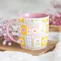 Floral Patchwork Print Mug, thumbnail 1 of 2