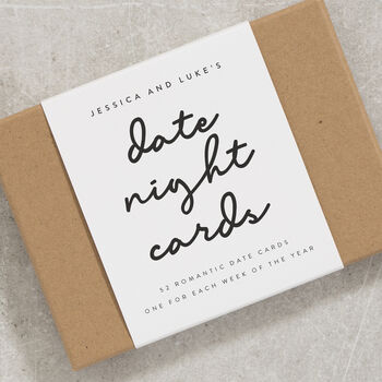 Personalised Date Night Cards Valentines Day Gift, 3 of 6