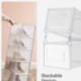 Eight White Stackable Shoe Boxes Storage Organisers, thumbnail 4 of 6