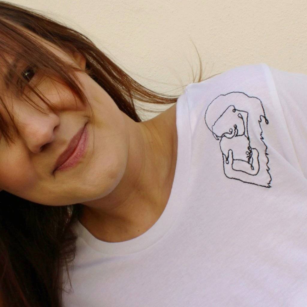 Mummy Line Drawing T Shirt By Paint My Dreams | notonthehighstreet.com