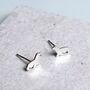 Sterling Silver Seal Stud Earrings, thumbnail 1 of 6