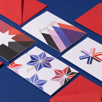 Colourful Star Christmas Cards, 3 of 4