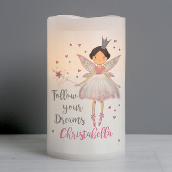 Personalised Fairy Princess Night Light LED Candle, 10 of 10