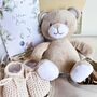 Adorable, Neutral, Unisex Teddy Bear Baby Gift, thumbnail 9 of 10