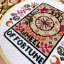 'The Wheel Of Fortune' Tarot Cross Stitch Kit, thumbnail 3 of 4