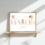 Personalised Fairy Nursery Name Print, Nursery Fairy Wall Art Decor, thumbnail 3 of 4
