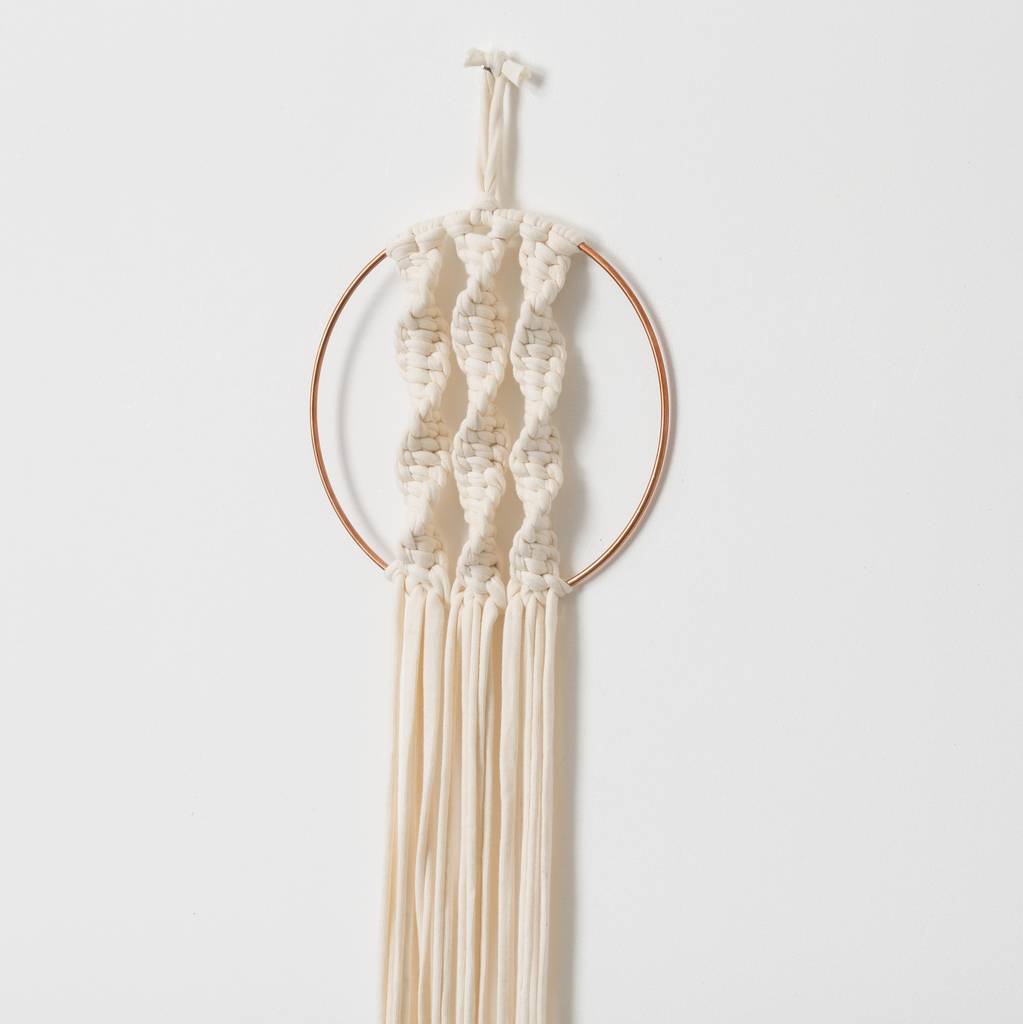 contemporary spiral wall hanging by mara studio | notonthehighstreet.com