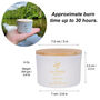 Aromatherapy Rose Soy Candle With Rose Quartz Crystals Travel Size, thumbnail 4 of 8