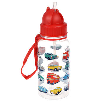 Children's Water Bottle With Straw Cars And Trucks, 2 of 2