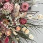 Wildflower Bespoke Pink Dried Flower Wreath, thumbnail 4 of 8