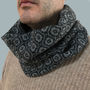 Mens Knitted Lambswool Snood, thumbnail 2 of 6