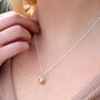 Gold Plated And Sterling Silver Strawberry Necklace, thumbnail 1 of 4