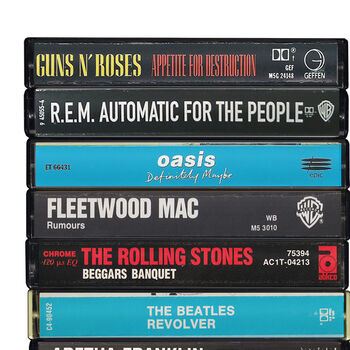 Personalised Top 10 Albums Print, Favourite Music Gift, 6 of 10