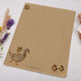 A5 Kraft Letter Writing Paper With Ducklings And Goose, thumbnail 3 of 4