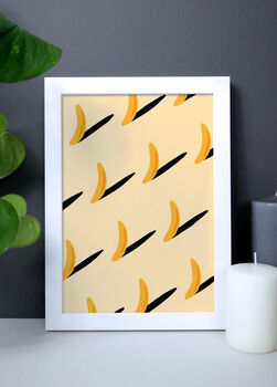 Banana Pattern Illustration Print For Kitchen, 2 of 3