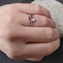 Raw Stone Silver Stacking Ring: Turquoise, thumbnail 5 of 5