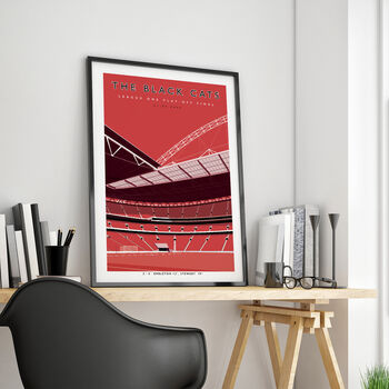 Sunderland The Black Cats Wembley Poster, 3 of 8