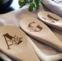 Floral Letter Wooden Spoon, thumbnail 1 of 3