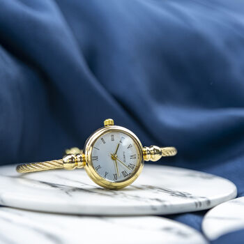 Multicolour Stainless Steel Roman White Bracelet Watch, 10 of 10