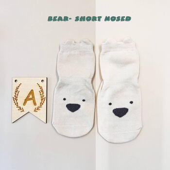 Personalised Baby Bear Hooded Cotton Towel, 6 of 8