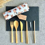 Eco Friendly Bamboo Picnic And Travel Cutlery Set, thumbnail 7 of 7