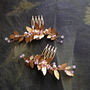 Apple Blossom Pair Of Hair Combs, thumbnail 3 of 4