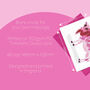Fuchsia Pink Cow Illustrated Blank Greeting Card, thumbnail 8 of 11