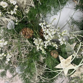 Everlasting Dried Flower Christmas Wreath, 4 of 10
