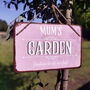Personalised 'Wets Her Plants' Garden Sign, thumbnail 1 of 2