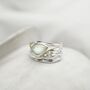 Handmade Rainbow Moonstone Ring, thumbnail 3 of 5