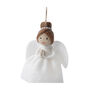 Dark Haired Felt Angel Hanging Decoration, thumbnail 4 of 5