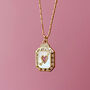 Love Struck Pearl Heart Pendant On Gold Filled Chain, thumbnail 4 of 9