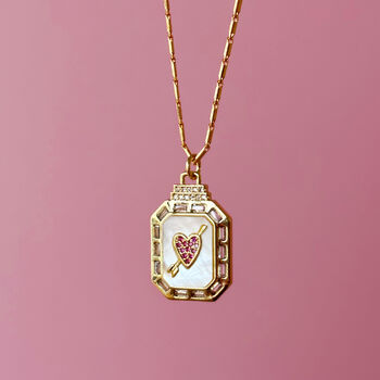 Love Struck Pearl Heart Pendant On Gold Filled Chain, 4 of 9
