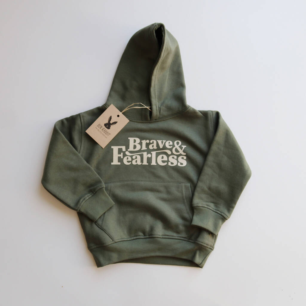 Brave And Fearless Children's Hoodie, 1 of 2