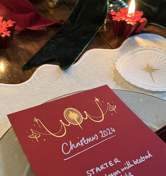 Celestial Luxury Gold Foil Menus, 6 of 7