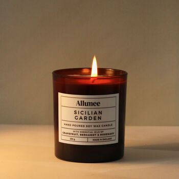 Handmade Sicilian Garden Scented Candle, 4 of 4